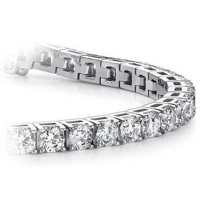 Prachtige Ronde Echt Diamanten Tennisarmband 6 karaat Witgoud 14K - harrychadent.nl