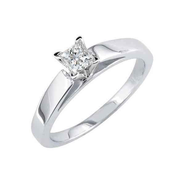 Princess Cut 1.10 Ct Diamond Engagement Solitaire Ring 14K witgoud - harrychadent.nl