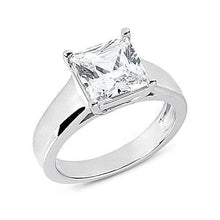 Afbeelding in Gallery-weergave laden, Princess Cut 1 Karaat Echt Diamanten Verlovingsring Wit Goud 14K
