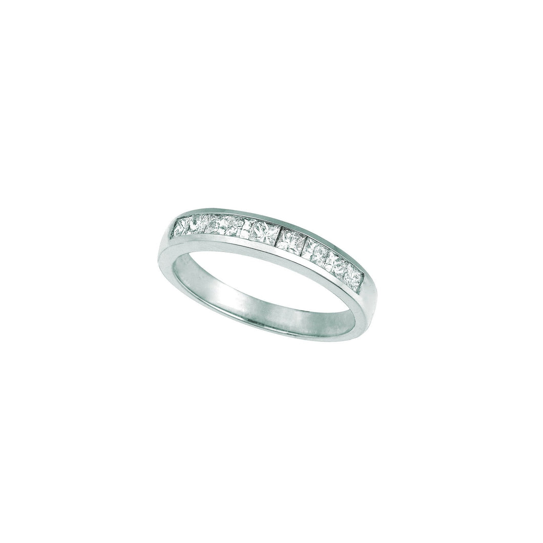 Princess Cut Echt Diamond Eternity Band 2,25 Karaat 14K Witgoud