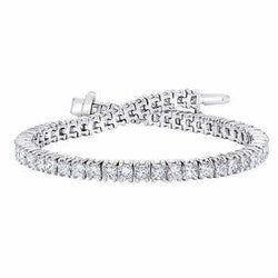 Prinses diamant Fine Tennis armband 10 karaat witgoud 14K