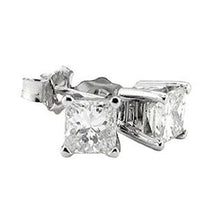 Afbeelding in Gallery-weergave laden, Prinses diamanten 4 ct. Oorknopjes Witgouden Vrouw Sieraden - harrychadent.nl
