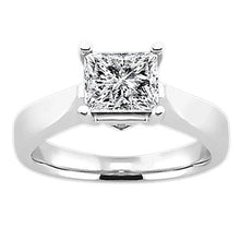 Afbeelding in Gallery-weergave laden, Prinses Geslepen Echt Diamanten Solitaire Verlovingsring 2,50 Karaat
