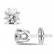 Afbeelding in Gallery-weergave laden, GIA-gecertificeerd Prong Gezet Sprankelende 3.41 Ct Rond Geslepen Natuurlijke uit de aarde gewonnen Diamanten Dames Oorknoppen
