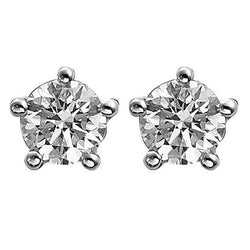 Natuurlijke Diamanten Oorbellen 3.00ct - Witgoud 14K