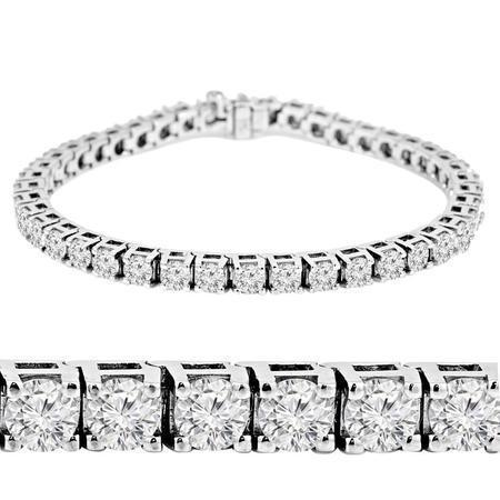 Prong Set 6,75 Karaat Echt Diamanten Tennisarmband 14K Witgoud Nieuw