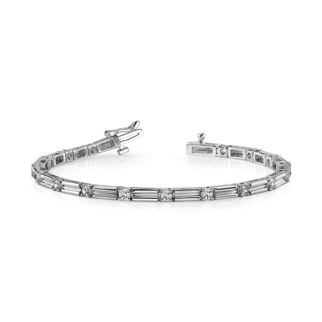 Prong Set Ronde Echt Diamanten Tennisarmband Witgouden Sieraden 2,55 Ct - harrychadent.nl