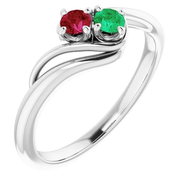 Ring Colombiaanse Groene Smaragd En Robijn 0,50 Karaat Vrouwen Sieraden Nieuw - harrychadent.nl