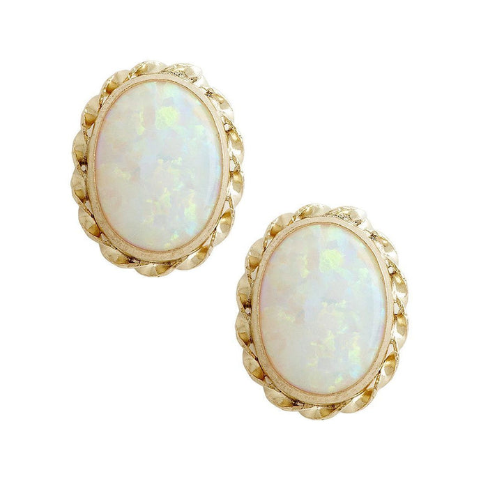 Ring Set Big Opal Dames Oorknopjes 18 Kt Geel Goud 14K - harrychadent.nl