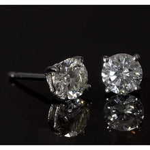Afbeelding in Gallery-weergave laden, Ring met ronde diamanten oorknopjes 1,80 karaat witgoud 14K - harrychadent.nl
