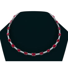 Afbeelding in Gallery-weergave laden, Rode Robijn Diamanten Ketting 46,50 Karaat Edelsteen Sieraden
