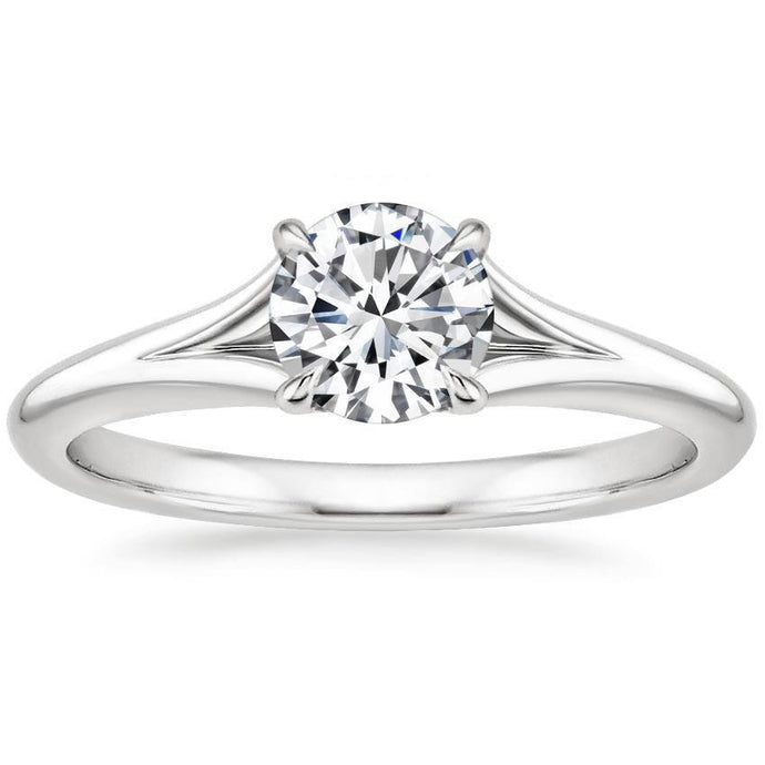 Rond geslepen 1.50 karaat diamanten solitaire ring Nieuw - harrychadent.nl
