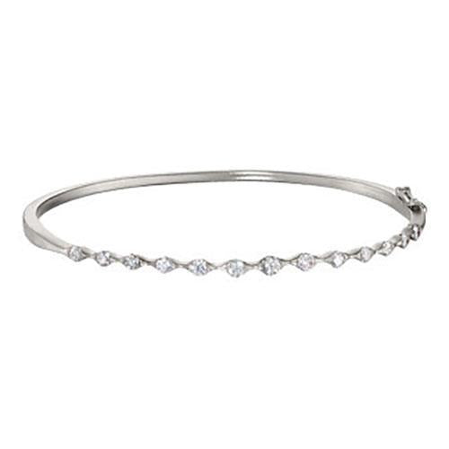 Rond geslepen diamanten armband 3,25 karaat witgoud - harrychadent.nl