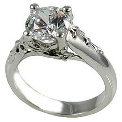 Rond geslepen diamanten ring met antieke look 2,75 karaat sprankelend wit goud 14K