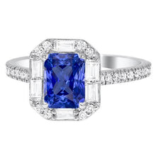 Afbeelding in Gallery-weergave laden, echte baguette diamant 3.50karaat ring vooraanzicht
