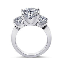 Afbeelding in Gallery-weergave laden, Ronde Diamanten 3 Stenen Jubileum Ring Vrouwen Sieraden 3.50 Karaat - harrychadent.nl
