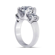 Afbeelding in Gallery-weergave laden, Ronde Diamanten 3 Stenen Jubileum Ring Vrouwen Sieraden 3.50 Karaat - harrychadent.nl
