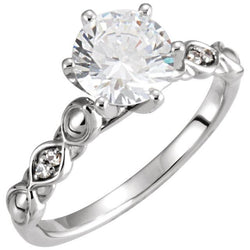 Ronde Diamanten jubileumring 1,60 karaat witgoud 14K