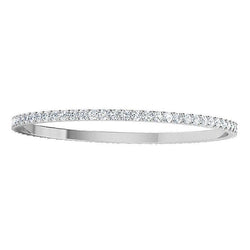 Ronde Diamanten tennisArmband 6,20 kt witgoud 14k