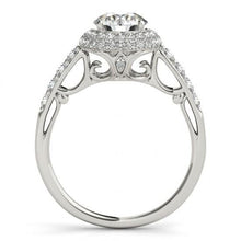 Afbeelding in Gallery-weergave laden, Ronde Diamond Engagement Fancy Halo Ring 2,50 karaat witgoud 14K - harrychadent.nl
