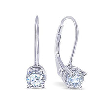 Afbeelding in Gallery-weergave laden, Ronde F Vs1 Ideal Cut Diamond Earring 0,60 karaat hendel terug WG 14K - harrychadent.nl
