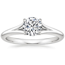 Ronde Solitaire 1.25 ct. Diamanten Verlovingsring Goud Wit 14K