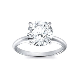 Ronde Solitaire 2 karaats diamanten verlovingsring wit goud 14K