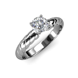Ronde Briljantslijpsel 2 Karaat Natuurlijke uit de aarde gewonnen Diamanten Solitaire Ring