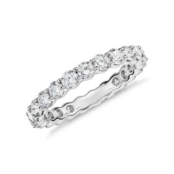 Ronde dames diamanten trouwring sieraden 2,30 ct. 14K wit goud