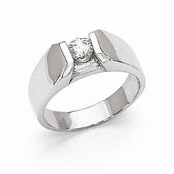 Ronde diamant 0,50 karaat solitaire ring wit goud 14K