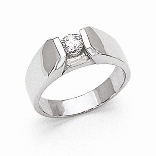 Ronde diamant 0,50 karaat solitaire ring wit goud 14K - harrychadent.nl