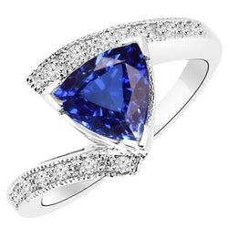 Ronde diamant biljoen saffier edelsteen ring spanning stijl 3 karaat