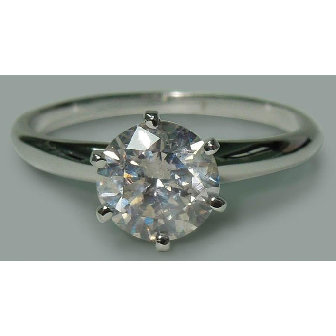 Ronde diamanten 1.75 karaats Solitaire verlovingsring wit goud 14K Nieuw - harrychadent.nl
