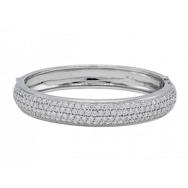 Ronde diamanten armband 12 karaat witgouden sieraden - harrychadent.nl