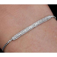 Afbeelding in Gallery-weergave laden, Ronde diamanten armband 3 karaat griffenset witgouden sieraden 14K Nieuw - harrychadent.nl
