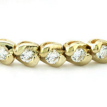 Afbeelding in Gallery-weergave laden, Ronde diamanten basis tennisarmband 14K geel goud 6 karaat - harrychadent.nl
