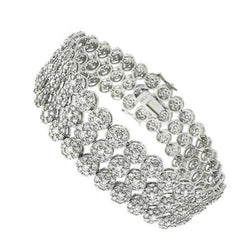 Ronde diamanten damesarmband Gouden sieraden Nieuw 12 karaat