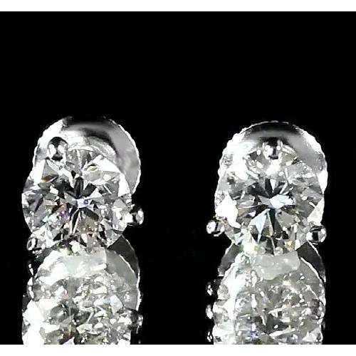 Ronde diamanten oorknopjes Martini-instelling 1,60 karaat witgoud 14K - harrychadent.nl