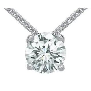 Ronde diamanten sieraden hanger ketting 2,50 ct diamant - harrychadent.nl
