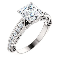 Ronde diamanten verlovingsjubileumring met montage van slechts 0,25 karaat