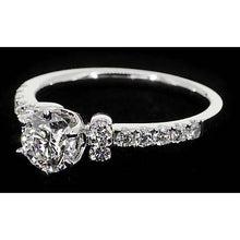 Afbeelding in Gallery-weergave laden, Ronde diamanten verlovingsring 2 karaat eenvoudige sieraden Nieuw - harrychadent.nl
