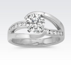 Ronde Slijpvorm 2.60 Karaat Natuurlijke uit de aarde gewonnen Diamanten Jubileumring Gespleten Ringband Sieraden Nieuw