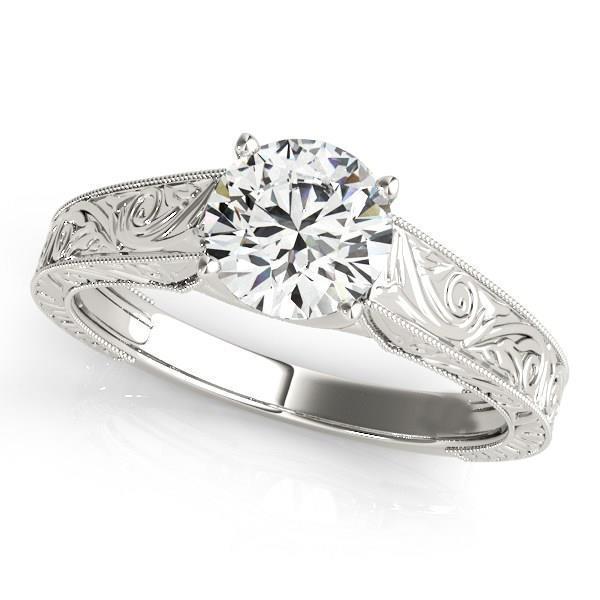 Ronde natuurlijke diamanten verlovingsring 14K witgoud 1,50 karaat - harrychadent.nl