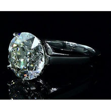 Afbeelding in Gallery-weergave laden, Ronde solitaire diamanten ring 5 karaat witgoud - harrychadent.nl
