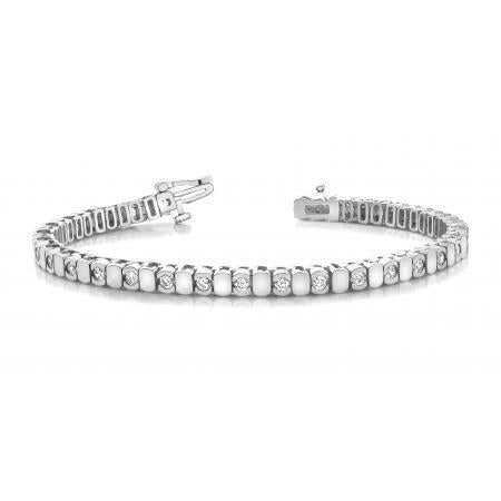 Ronde 4,50 ct Prachtige Echt Diamanten Dames Tennisarmband Wit Goud 14K - harrychadent.nl