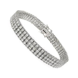 Natuurlijk Diamanten Armband 14.85ct - Witgoud 14K