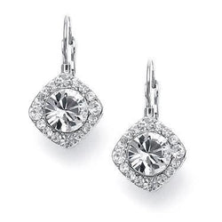 Ronde Briljant Geslepen Echt Diamanten Bungel Oorbellen 3,0 Karaat Witgoud 14K