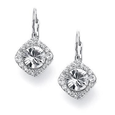Ronde Briljant Geslepen Echt Diamanten Bungel Oorbellen 3,0 Karaat Witgoud 14K