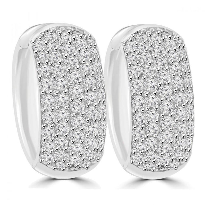 Ronde Briljant Geslepen Echt Diamanten Damesoorringen Van 5,00 ct Witgoud - harrychadent.nl