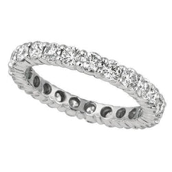 Ronde Briljante Echt Diamanten Eeuwigheid Band 2,20 Karaat Witgoud 14K